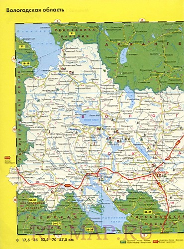 Карта Фото Вологодская Область